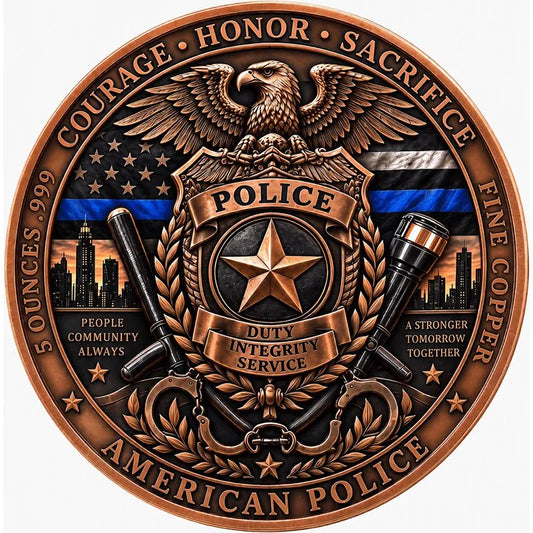 5oz Kupfer Italien - POLICE Courage Honor Sacrifice 2026