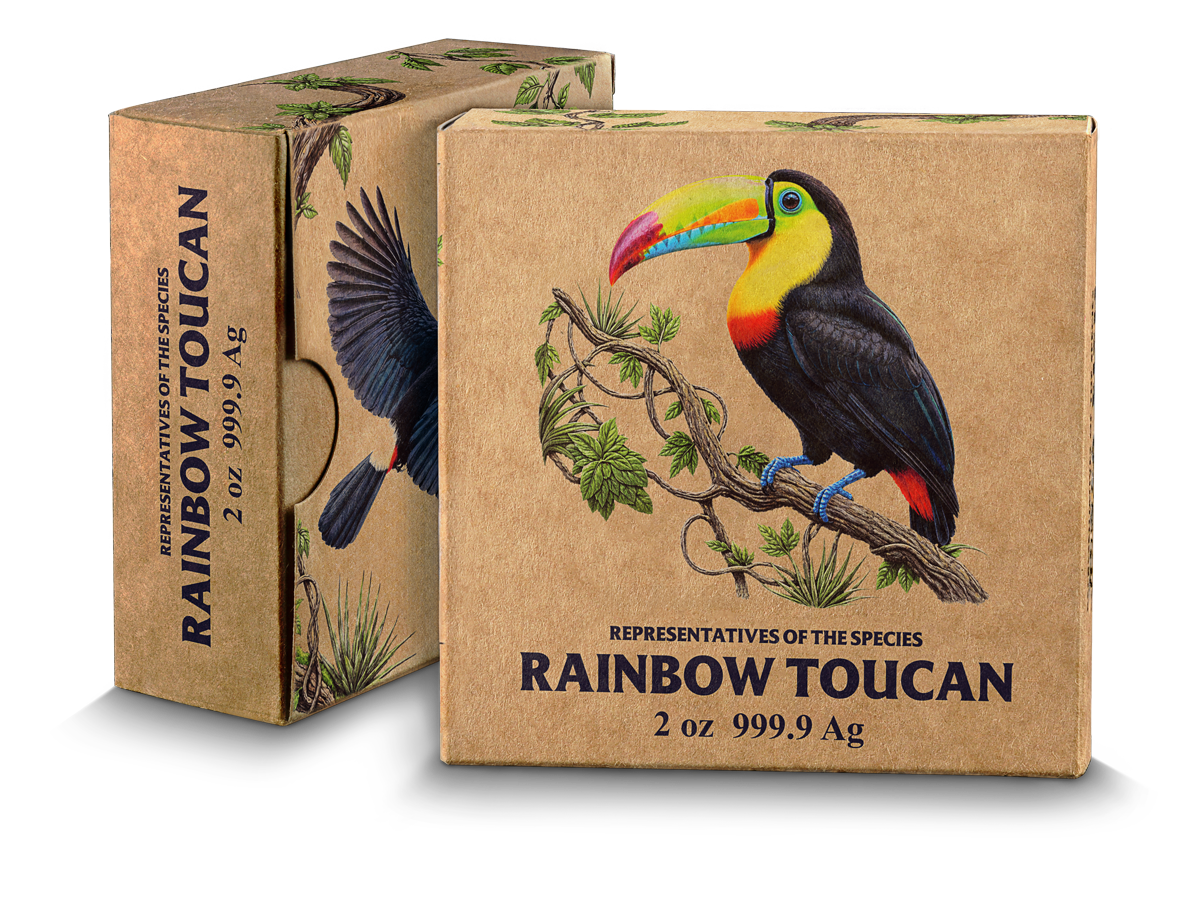 Niue - 2oz Rainbow Toucan 2016