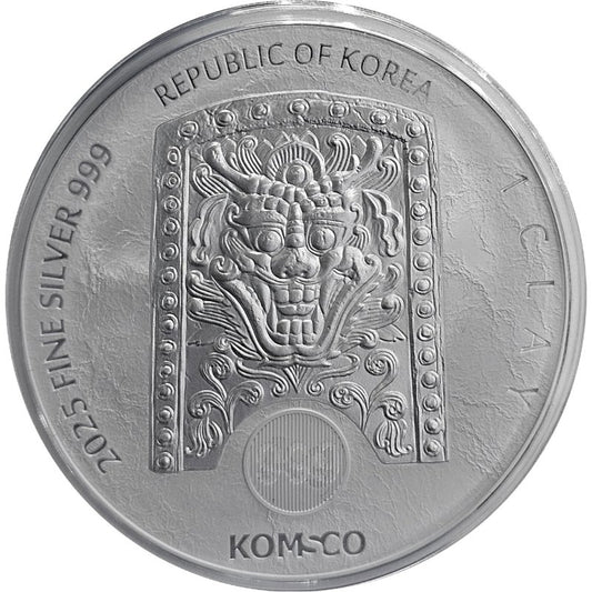 Südkorea 2025 – 1 oz Silbermünze Chiwoo Cheonwang BU, KOMSCO