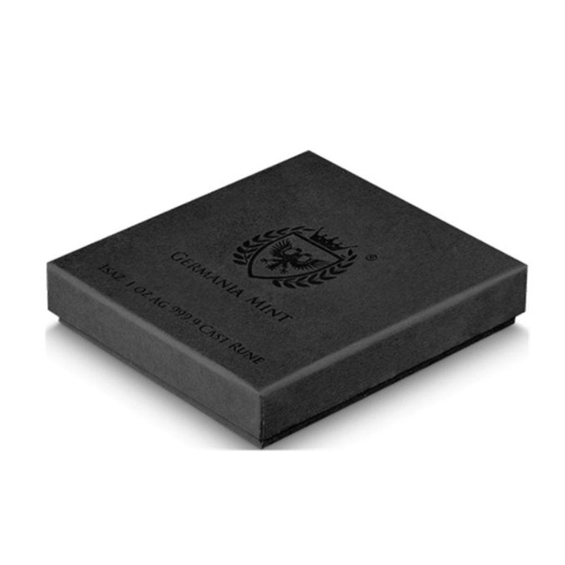 Germania Mint Rune Isaz – 1 oz Silber 999,9, limitiert auf 2.500 Stück, mit UV-Effekt und Nummerierung