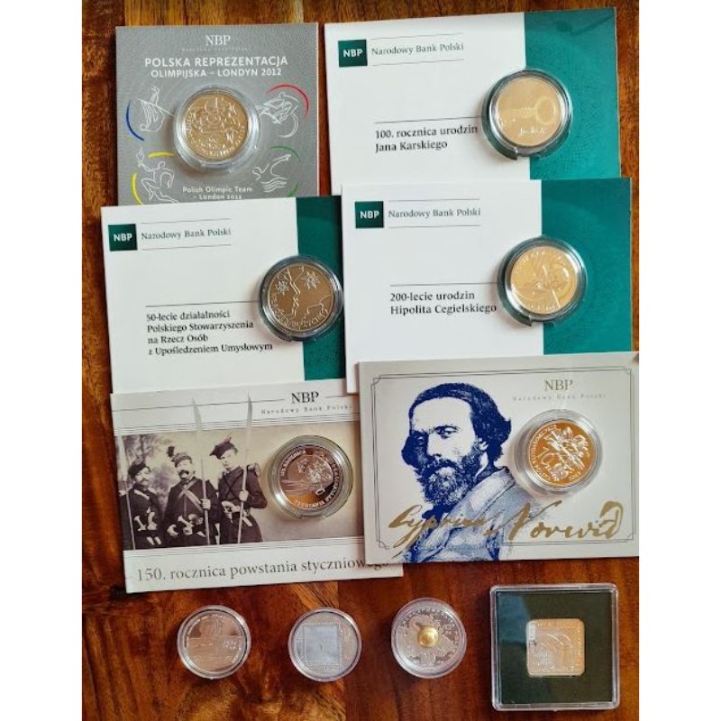 Polen - Paket 10 Stück 10 PLN Silbermünzen