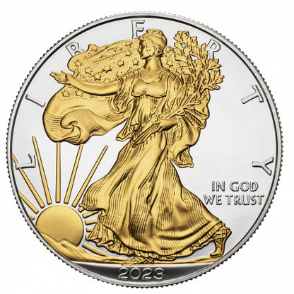 USA - Silver Eagle Gilded 2023
