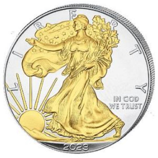USA - Silver Eagle Gilded 2023