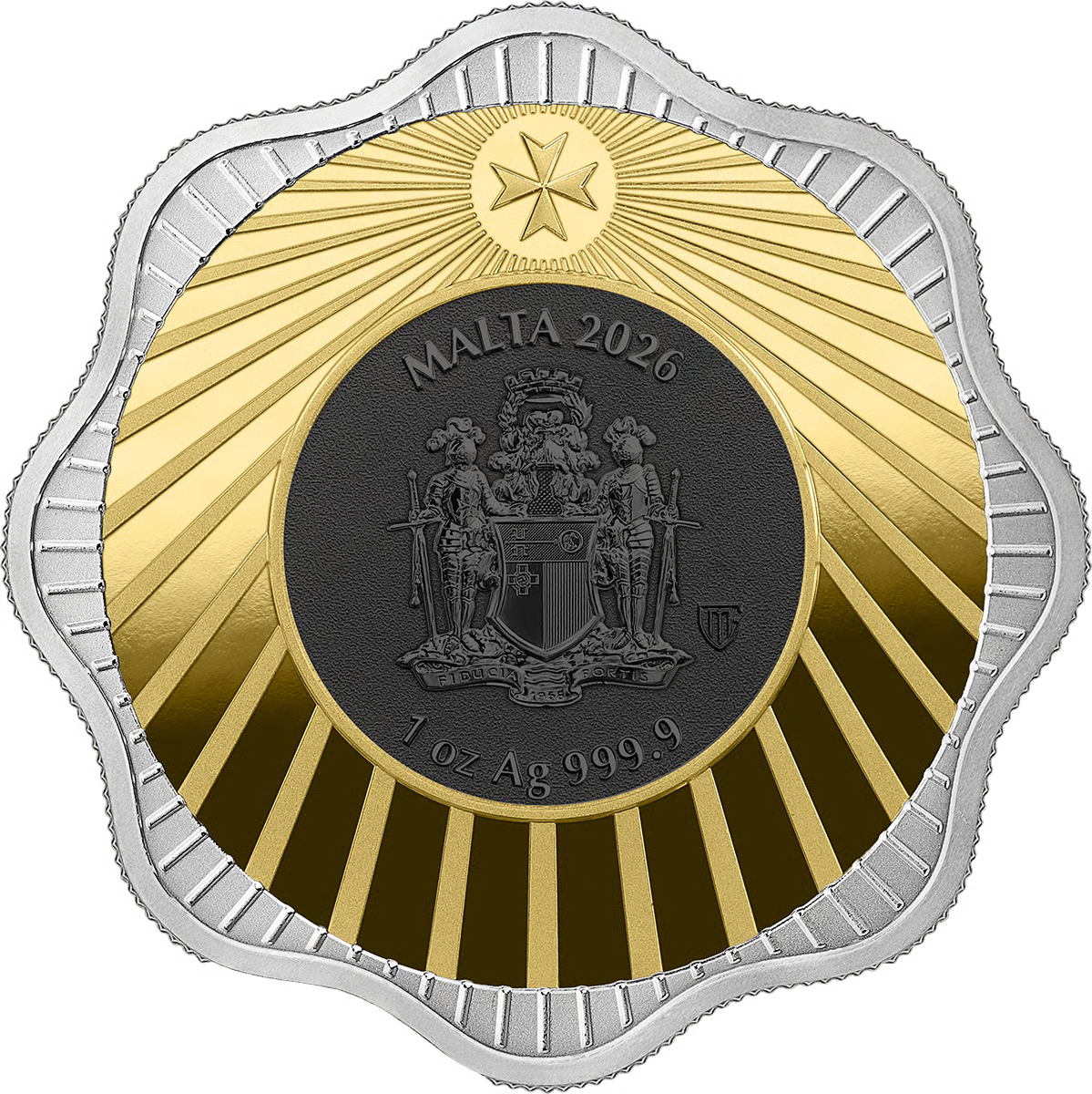 Malta Pharaonenhund 2026 1 oz Silber Ruthenium Gold 5 Euro