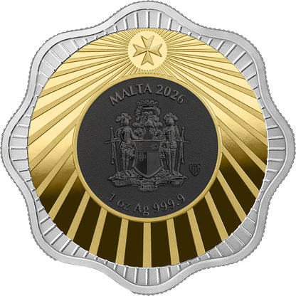 Malta Pharaonenhund 2026 1 oz Silber Ruthenium Gold 5 Euro