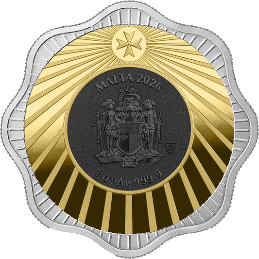 Malta Pharaonenhund 2026 1 oz Silber Ruthenium Gold 5 Euro