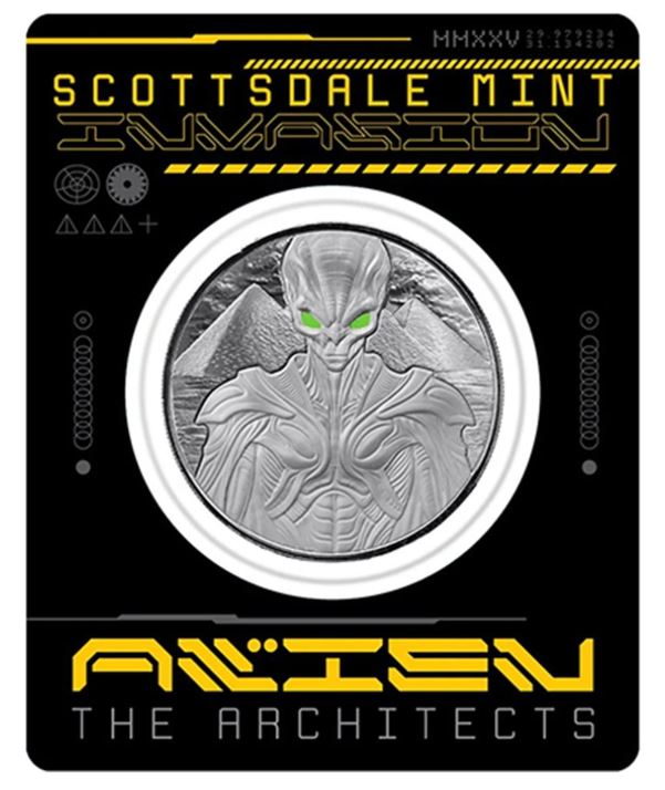 Alien 2025 kolorierte Silbermünze 1 oz Samoa