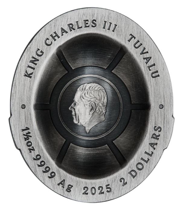 1,5 oz Silbermünze 2025 – Teenage Mutant Ninja Turtles – Domed Shell mit Antik-Finish

