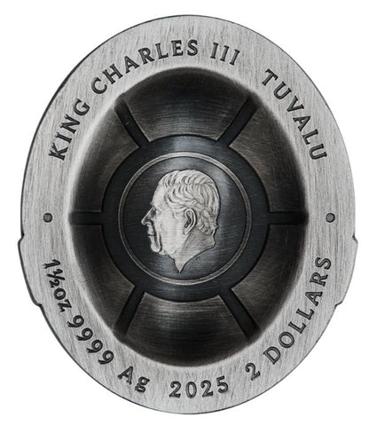 1,5 oz Silbermünze 2025 – Teenage Mutant Ninja Turtles – Domed Shell mit Antik-Finish

