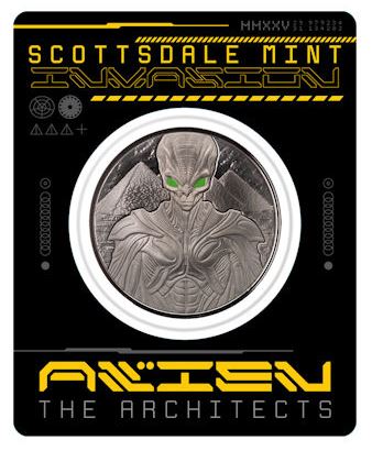 Alien 2025 Rhodium Silbermünze 1 oz Samoa