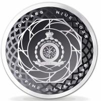 Magnum Opus 2025 – 1 oz Silbermünze mit geometrischem Design und Mikrogravur


