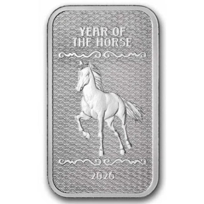 USA - 10oz Silberbarren APMEX Lunar Pferd 2026