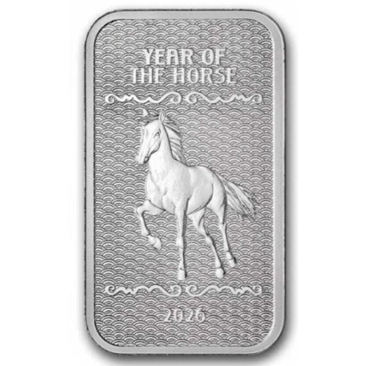 USA - 10oz Silberbarren APMEX Lunar Pferd 2026