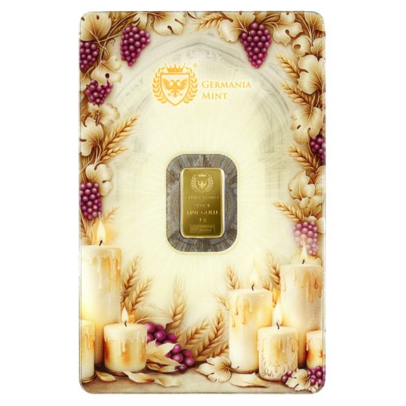 Germania Mint 1 g Goldbarren Erstkommunion 999,9