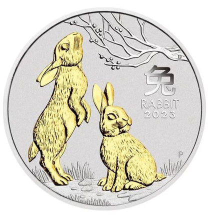 Australien - Lunar III Hase BU gilded 2023