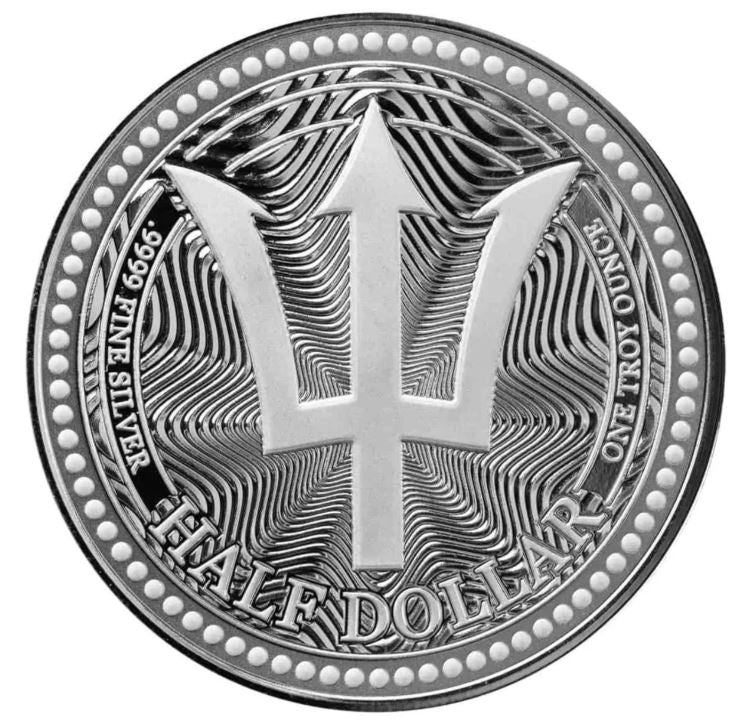 Barbados Trident 2025 1 oz Silbermünze