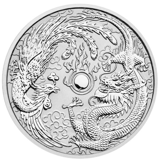 Australien 2017 Drache und Phönix 1 oz Silber