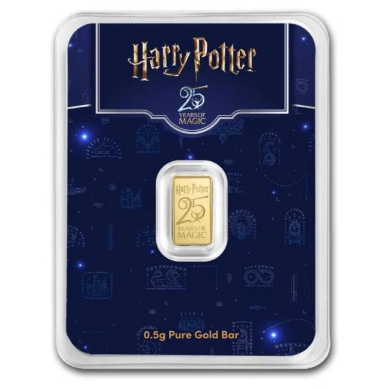 Goldbarren - 0,5 g Gold 25 Jahre Harry Potter 2026