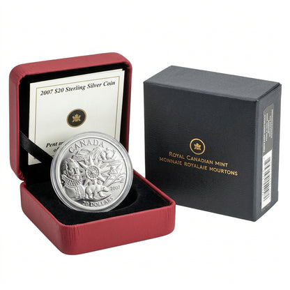 Kanada Internationales Polarjahr Martin Frobisher 2007 20 Dollar Silber Proof