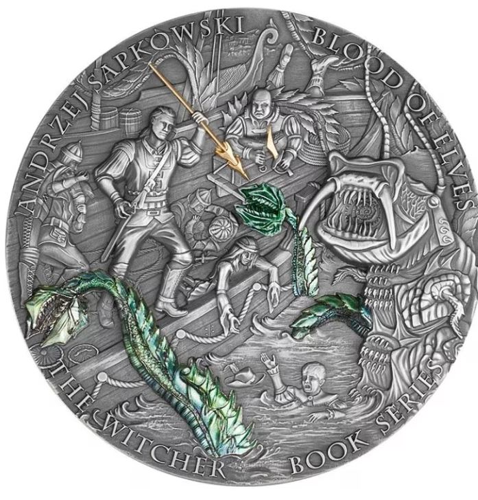 The Witcher Blood of Elves 2026 200 g Silbermünze Niue