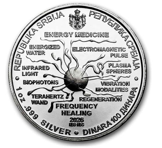 Serbien Tesla Energy Medicine 2026 Silbermünze Proof 1 oz
