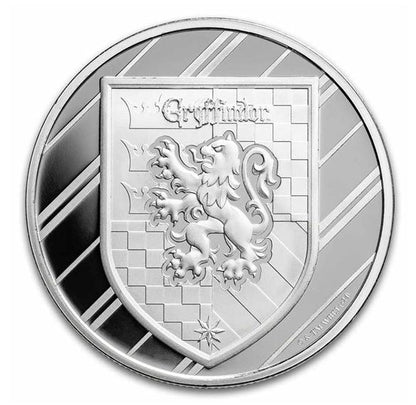 Harry Potter Gryffindor 1 oz Silbermedaille