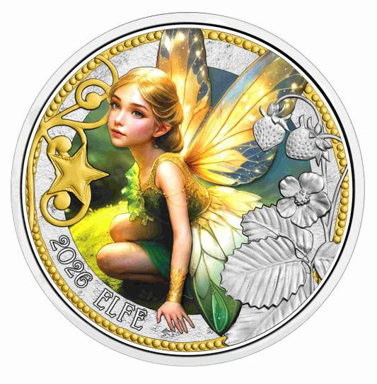 3 Euro Die Elfe 2026 Österreich UV Münze