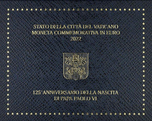 Vatikan 2 Euro 2022 Geburtstag Papst Paul VI Original Blister