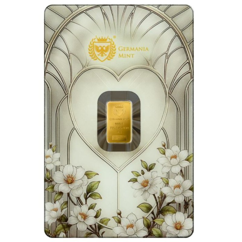 Goldbarren 1 Gramm Mint Germania Best Wishes