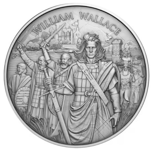 William Wallace Legendary Warriors Silbermedaille 1 oz