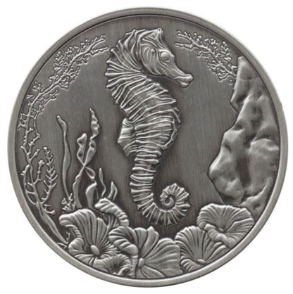 Samoa Seahorse 2025 Antik 1 oz Silbermünze