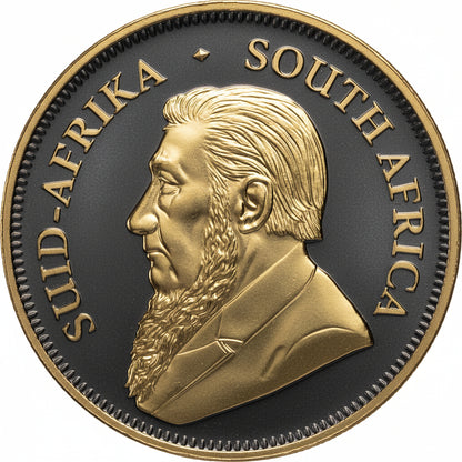 Krugerrand 2023 1 oz Silber Ruthenium Gold veredelt