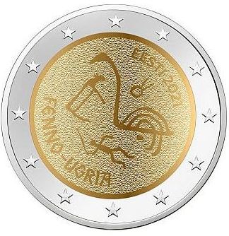 Estland 2 Euro 2021 Finno-ugrische Bevölkerung