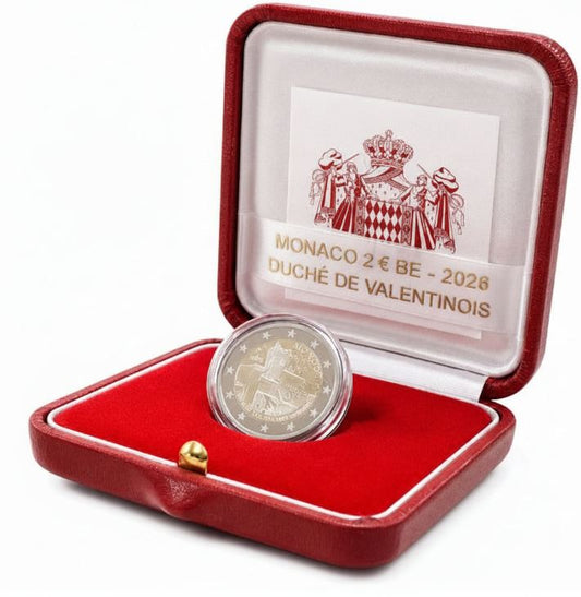 Monaco 2026 2 Euro Herzogtum Valentinois PP