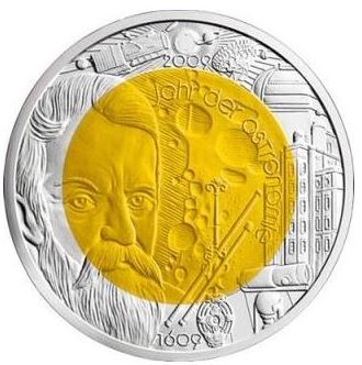 25 Euro Silber Niob 2009 Astronomie