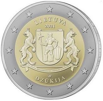 Litauen 2 Euro 2021 Region Dzukija Gedenkmünze