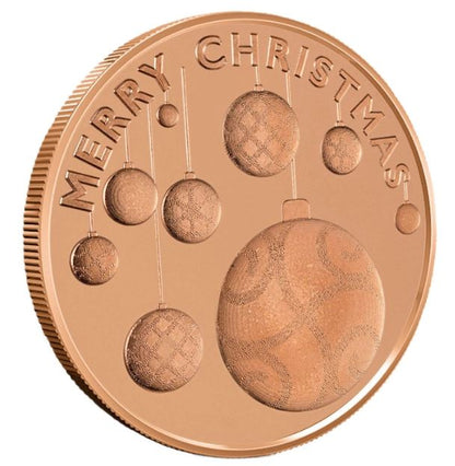 1 oz Kupfermedaille Christmas Ornaments .999 USA