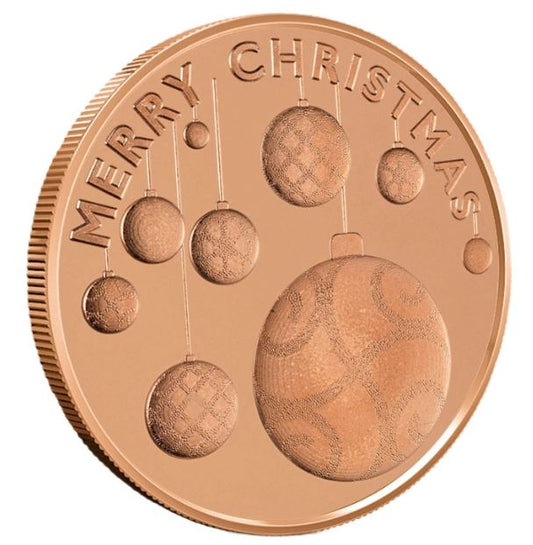 1 oz Kupfermedaille Christmas Ornaments .999 USA