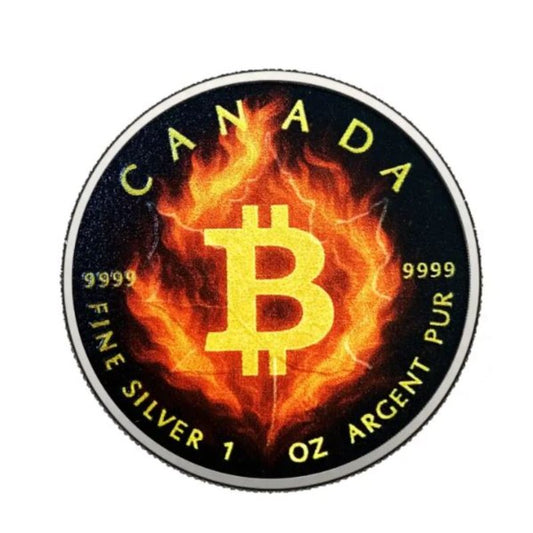 Kanada - Maple Leaf Burning Bitcoin 2025