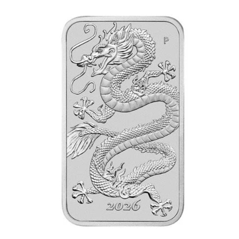 Australien 2025 – 1 oz Silber Rectangular Dragon | Münzbarren