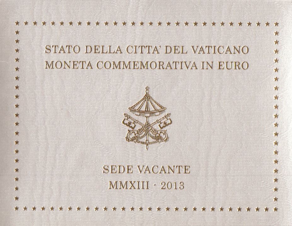 Vatikan 2€ 2013 - Sede Vacante im Folder