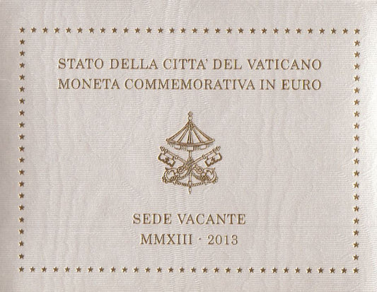 Vatikan 2€ 2013 - Sede Vacante im Folder