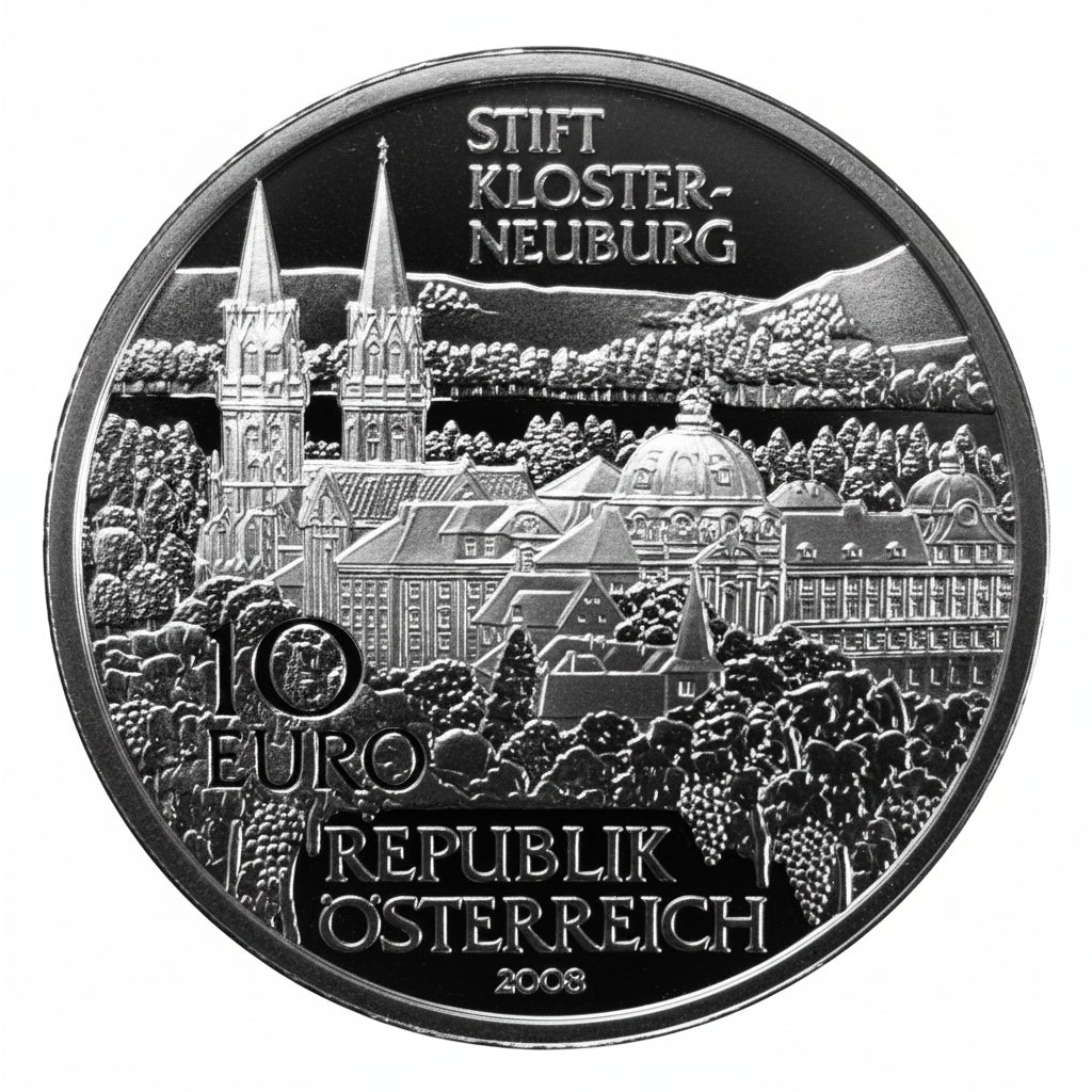 Österreich 10 Euro Stift Klosterneuburg 2008 Silber PP