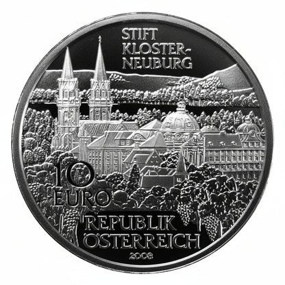 Österreich 10 Euro Stift Klosterneuburg 2008 Silber PP