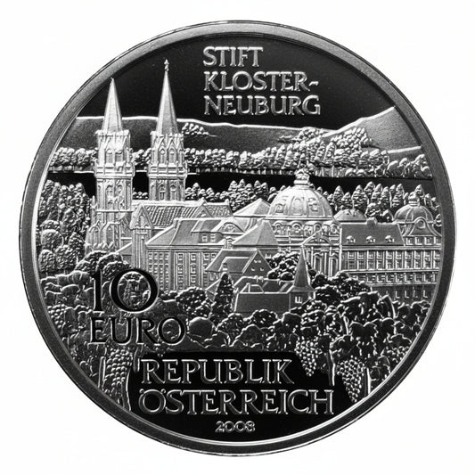 Österreich 10 Euro Stift Klosterneuburg 2008 Silber PP