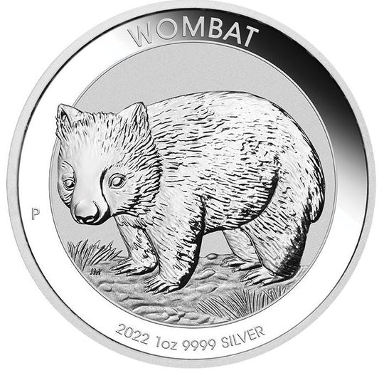 Australien Wombat 2022 1 Unze Silbermünze Perth Mint