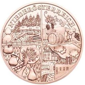 Österreich 10 Euro Kupfer 2013 Niederösterreich