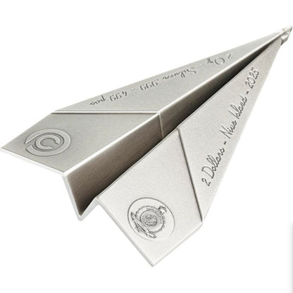 Niue - 2oz Folded Dreams – Paper Airplane 2025