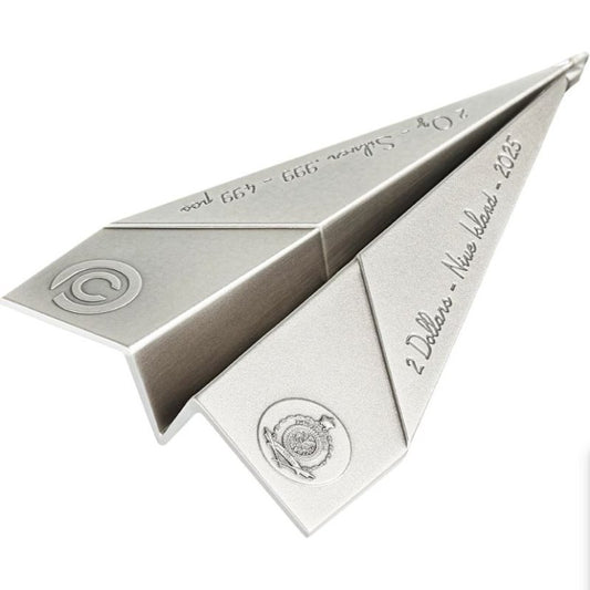Niue - 2oz Folded Dreams – Paper Airplane 2025