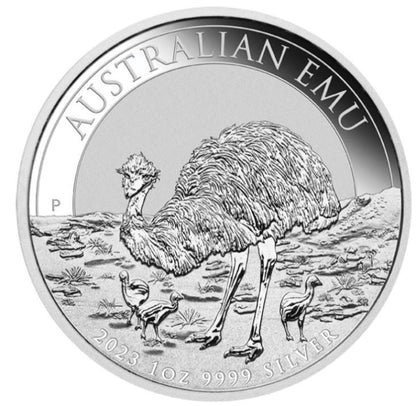 Australien Emu 2023 Silbermünze 1 Dollar in Kapsel